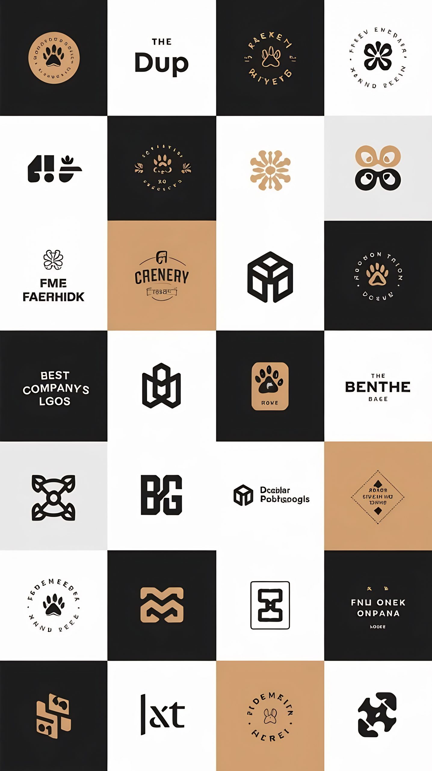 una-coleccion-de-varios-logotipos-incluido-un-logotipo-para-el-mejor-amigo-de-la-compania